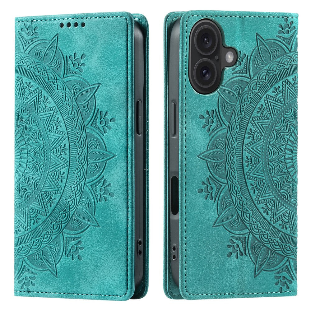iPhone 16 Plus Wallet-Hülle – Mit Magnetverschluss & Muster aufgedruckt