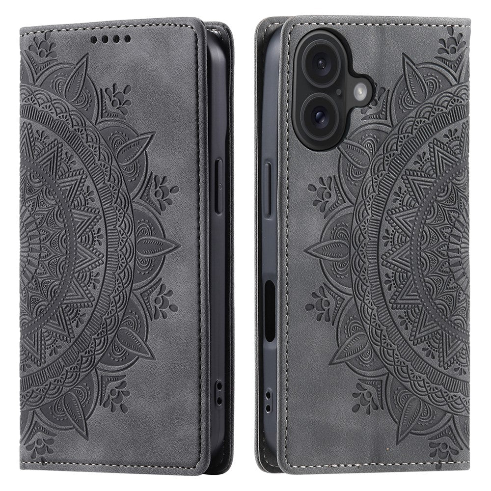 iPhone 16 Wallet-Hülle – Mit Magnetverschluss & Muster aufgedruckt