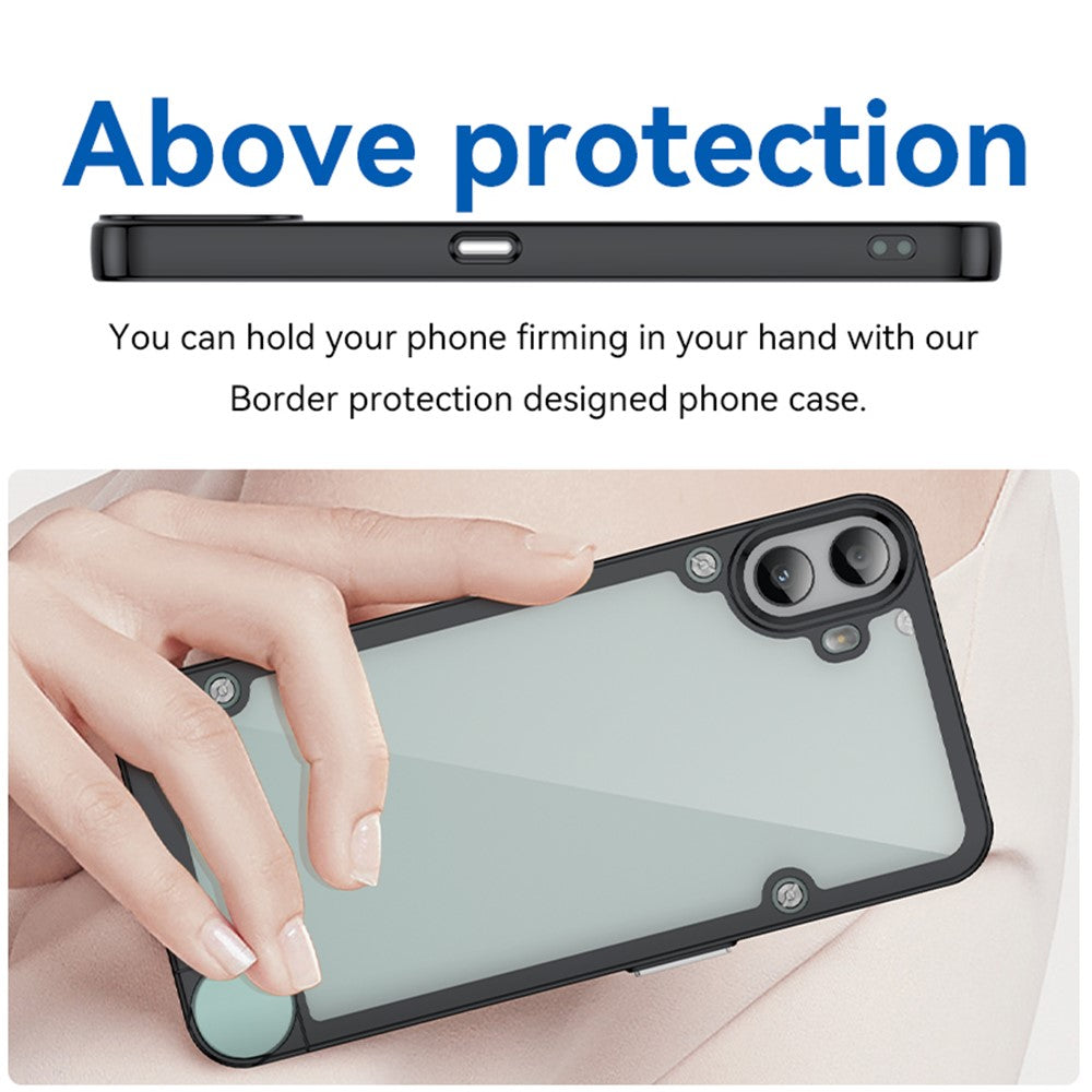 Nothing CMF Phone 1 Transparente Handyhülle – Stoßfeste Rückseite, aus TPU & Acryl