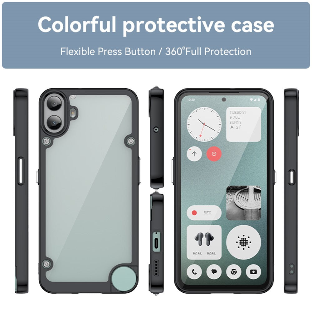 Nothing CMF Phone 1 Transparente Handyhülle – Stoßfeste Rückseite, aus TPU & Acryl