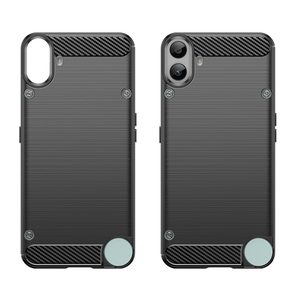 For Nothing CMF Phone 1 Case Carbon Fiber Texture TPU Brushed Phone Cover