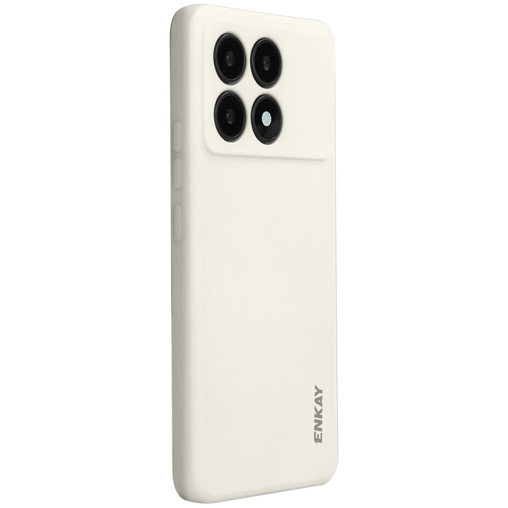 ENKAY HAT PRINCE For Xiaomi Poco X6 Pro 5G / Redmi K70E 5G Silicone Case Straight Edge Phone Cover