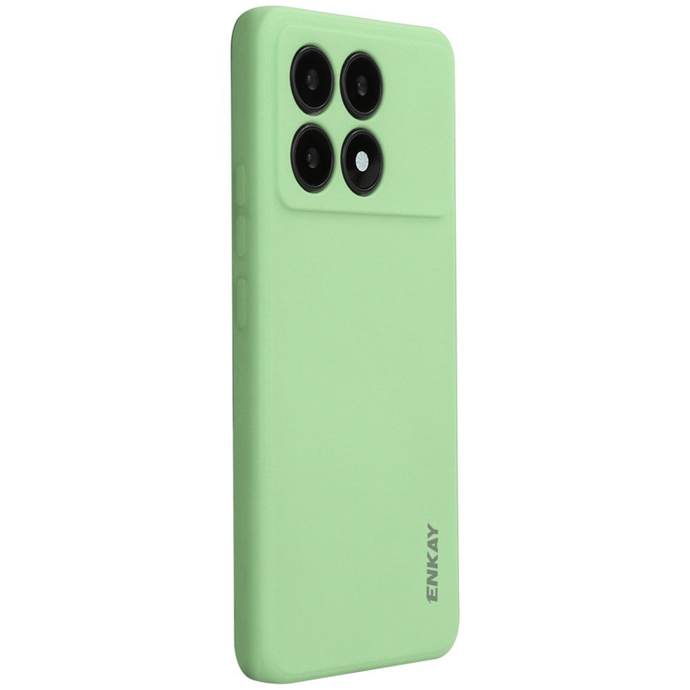 ENKAY HAT PRINCE For Xiaomi Poco X6 Pro 5G / Redmi K70E 5G Silicone Case Straight Edge Phone Cover