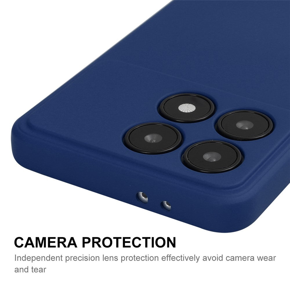 ENKAY HAT PRINCE For Xiaomi Poco F6 Pro 5G / K70 5G / K70 Pro 5G Case Liquid Silicone Straight Edge Phone Cover
