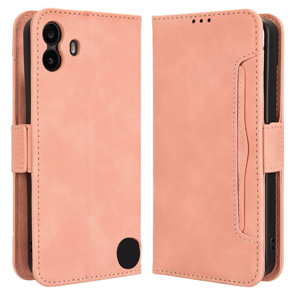 For Nothing CMF Phone 1 Case Leather Stand Phone Cover with Multiple Card Slots