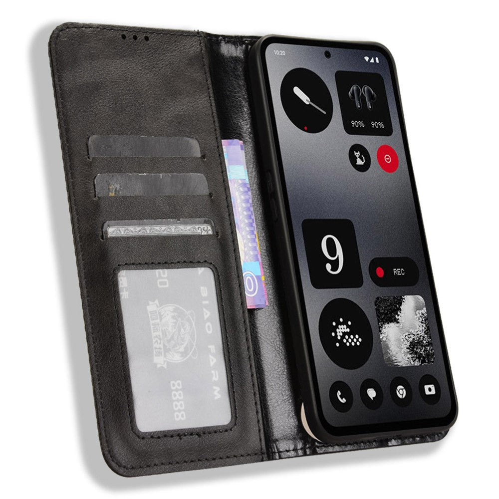 Nothing CMF Phone 1 Wallet-Handyhülle – Aus strapazierfähigem PU-Leder, mit Standfunktion & integriertem Portemonnaie