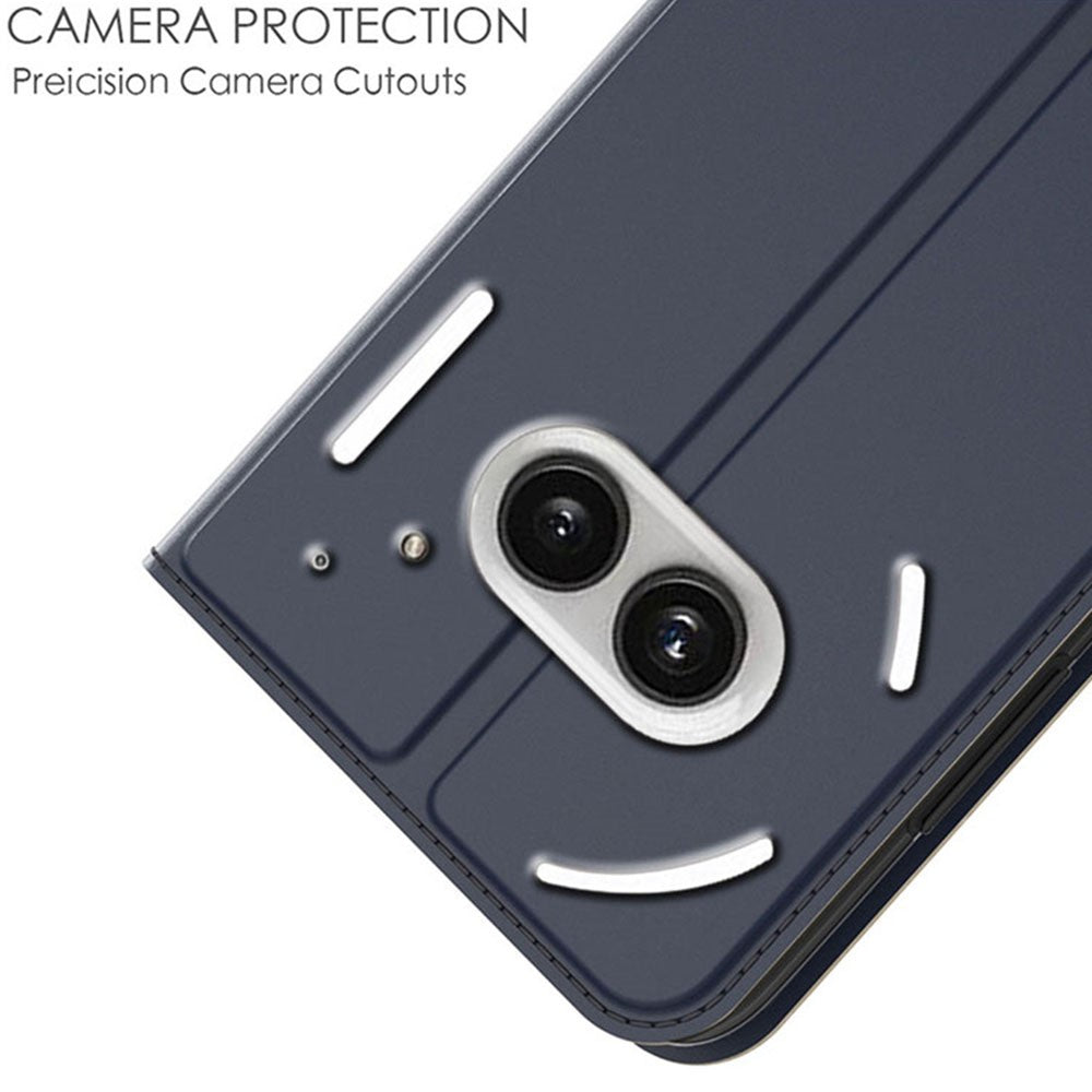 Nothing Phone (2a) Plus / Phone (2a) Wallet-Handyhülle – Aus PU-Leder mit Kartenhalter, Ständer & Magnetverschluss