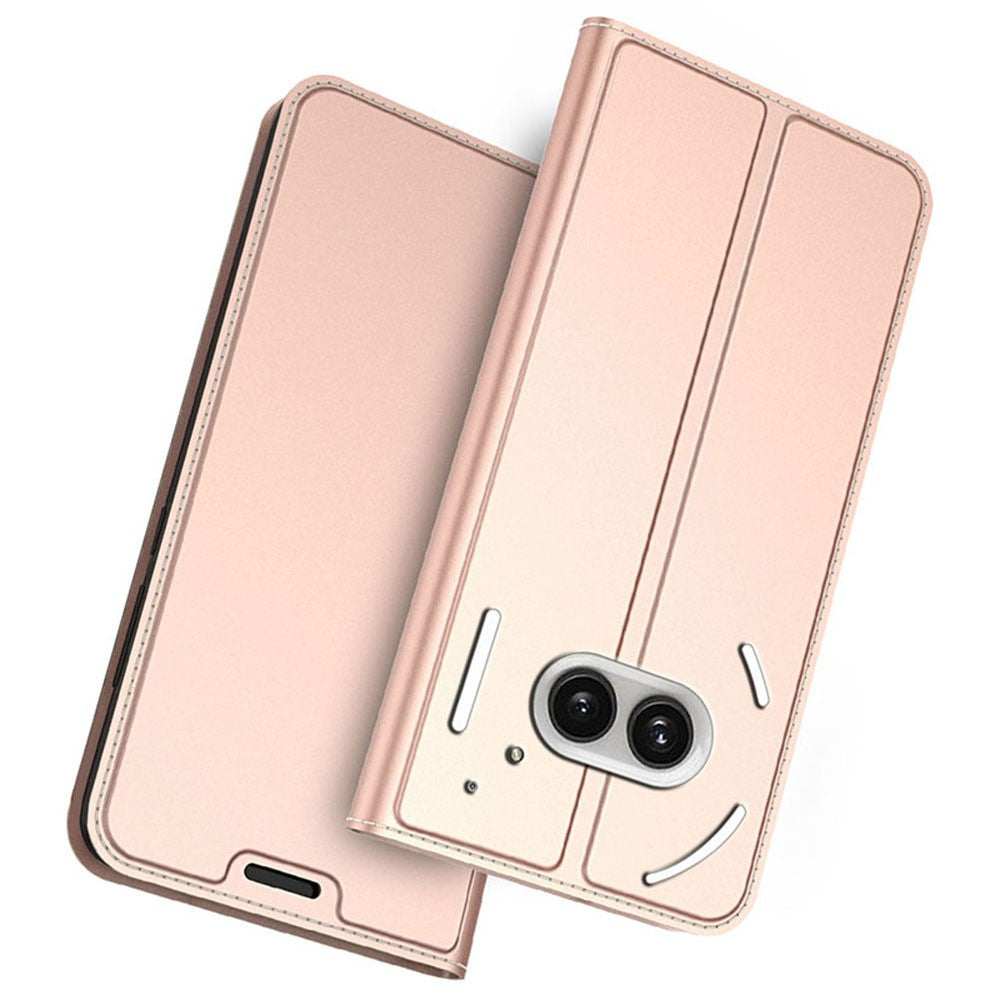 Nothing Phone (2a) Plus / Phone (2a) Wallet-Handyhülle – Aus PU-Leder mit Kartenhalter, Ständer & Magnetverschluss