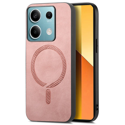 Xiaomi Redmi Note 13 5G Handyhülle – Lederrückseite, magnetische , hautfreundlich