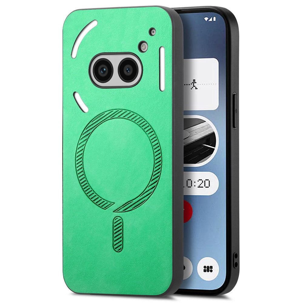 Nothing Phone (2a) Plus / Phone (2a) Magnetische Handyhülle – Leder-Rückseite, hautfreundlich