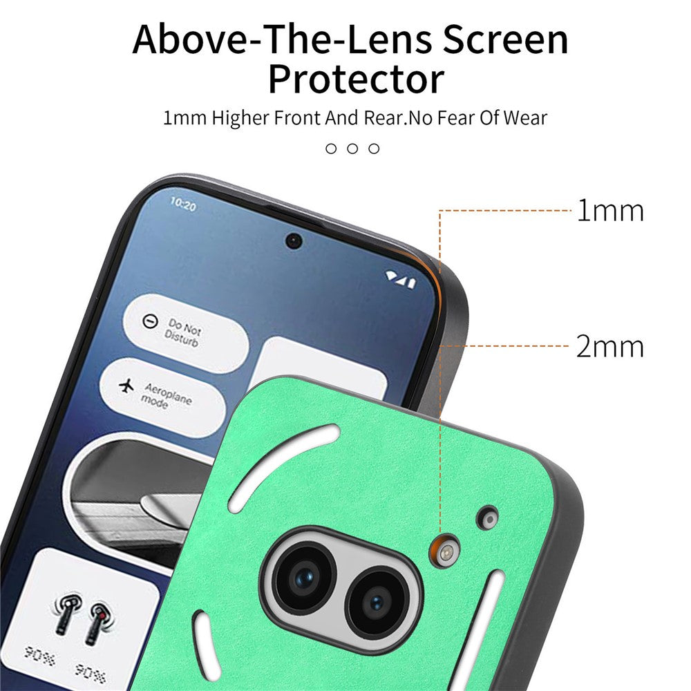 Nothing Phone (2a) Plus / Phone (2a) Magnetische Handyhülle – Leder-Rückseite, hautfreundlich