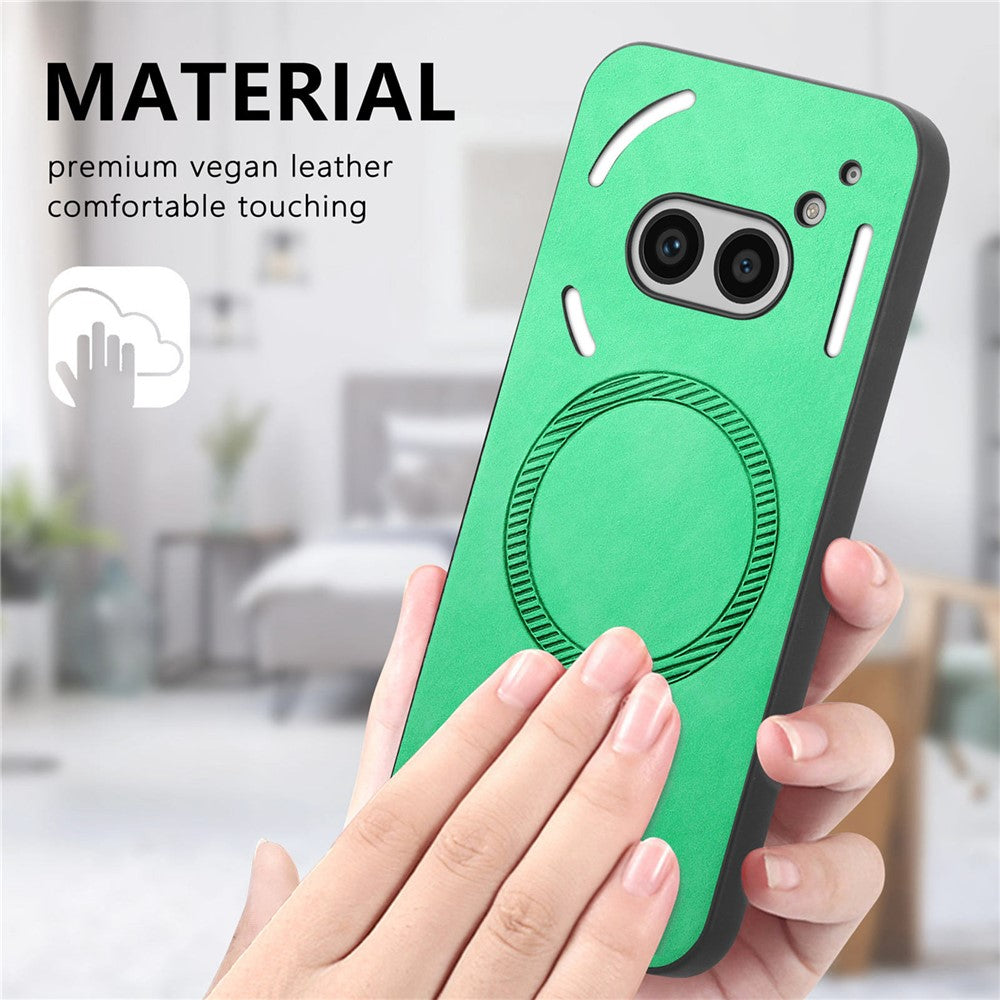 Nothing Phone (2a) Plus / Phone (2a) Magnetische Handyhülle – Leder-Rückseite, hautfreundlich