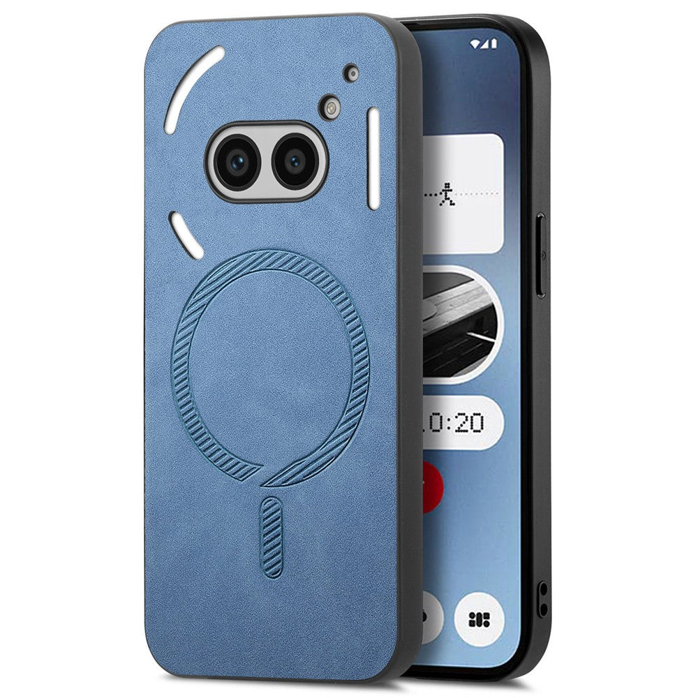 Nothing Phone (2a) Plus / Phone (2a) Magnetische Handyhülle – Leder-Rückseite, hautfreundlich