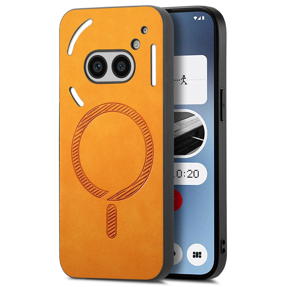 Nothing Phone (2a) Plus / Phone (2a) Magnetische Handyhülle – Leder-Rückseite, hautfreundlich