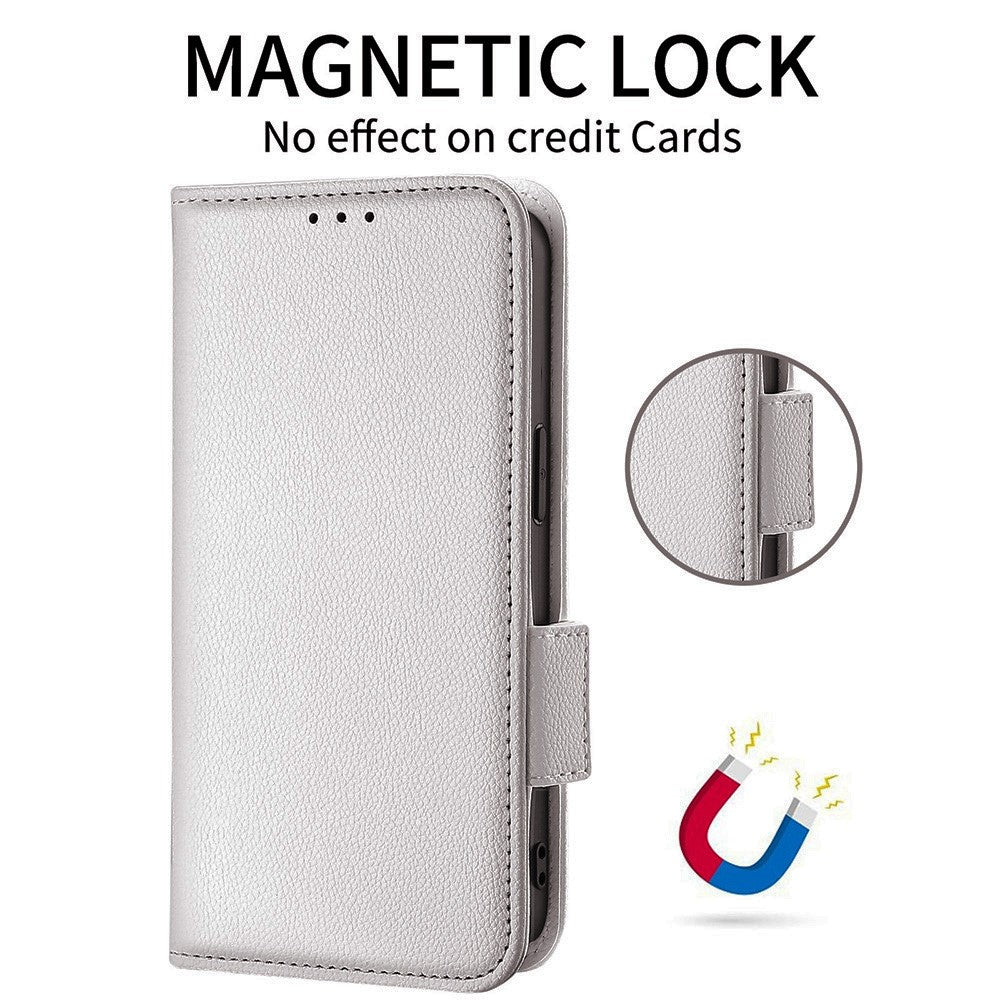 Nothing CMF Phone 1 Wallet-Handyhülle – Aus PU-Leder & Litschi-Textur, mit Ständer & Tragegurt
