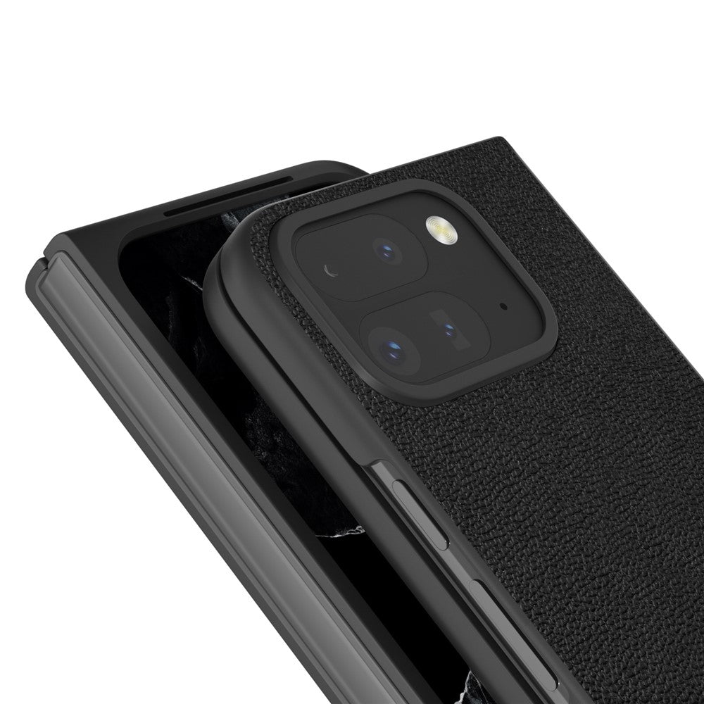Pixel 9 Pro Fold 5G Lederhülle – Aus echtem Rindsleder und Polycarbonat