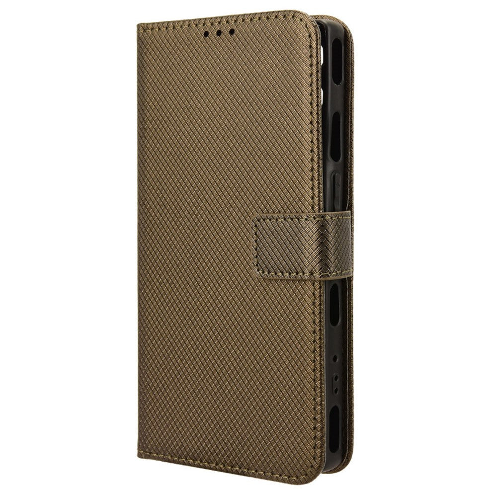 For Honor X6b 4G Phone Stand Case Diamond Texture PU Leather Cover Wallet