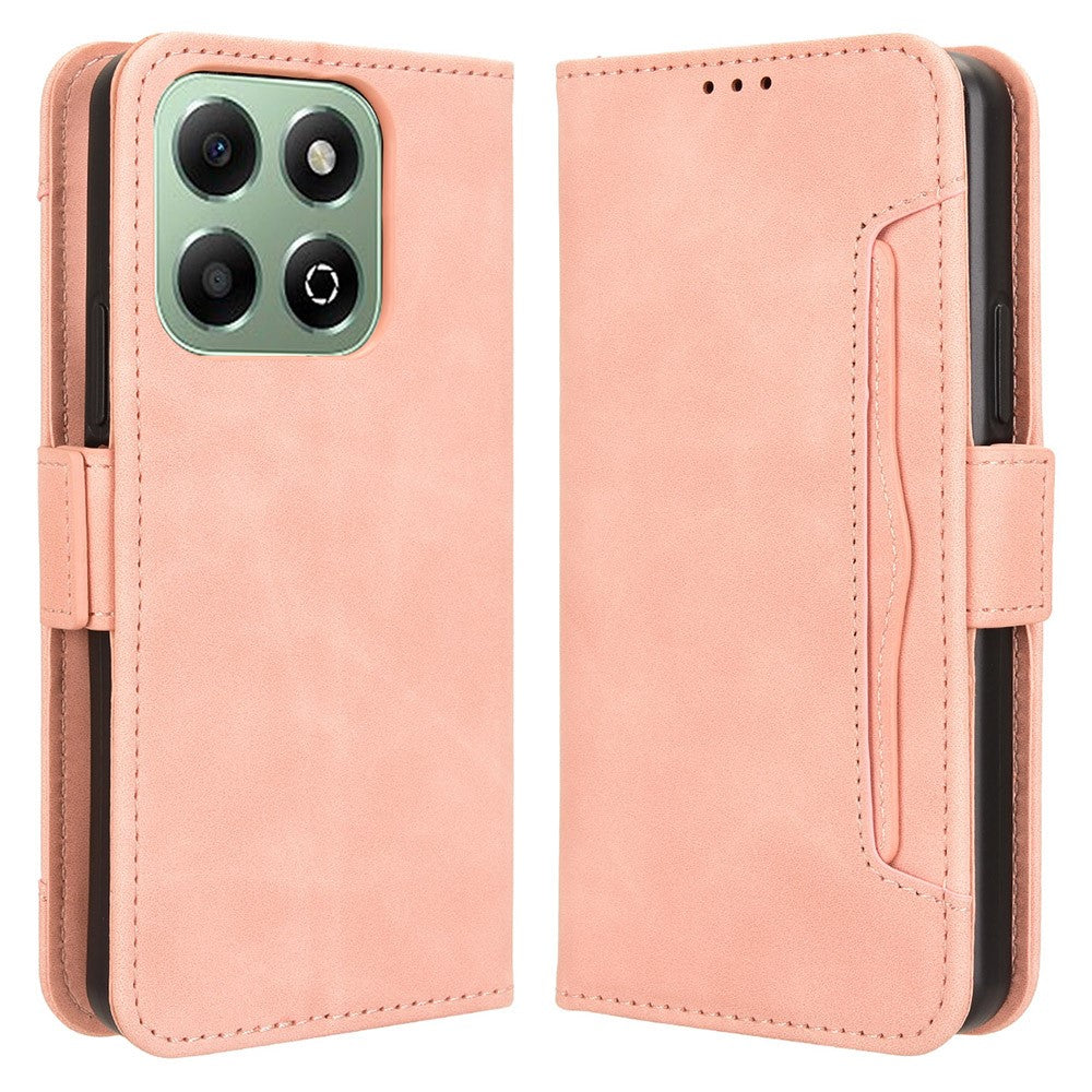 For Honor X6b 4G Phone Stand Case PU Leather Cover Wallet