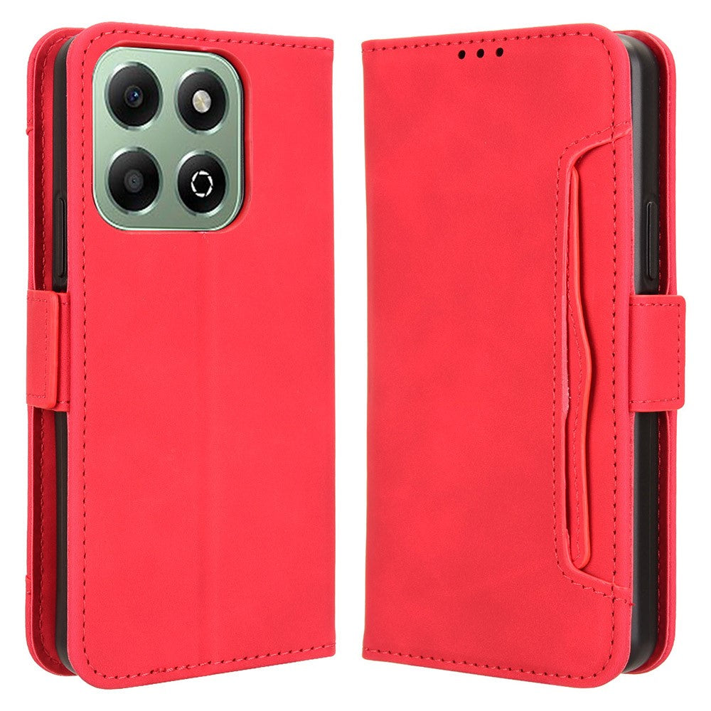 For Honor X6b 4G Phone Stand Case PU Leather Cover Wallet