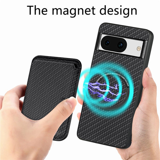 Pixel 8a Schutzhülle – Magnetische abnehmbare Kartenhalter-Rückseite