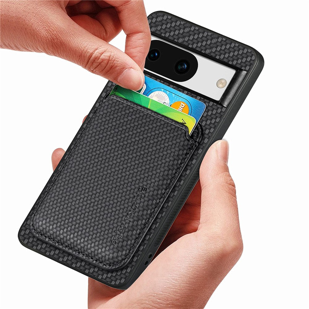 Pixel 8a Schutzhülle – Magnetische abnehmbare Kartenhalter-Rückseite