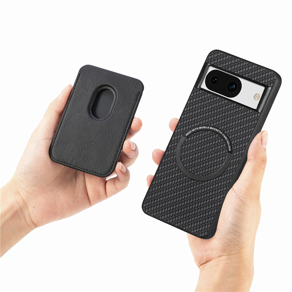 Pixel 8a Schutzhülle – Magnetische abnehmbare Kartenhalter-Rückseite
