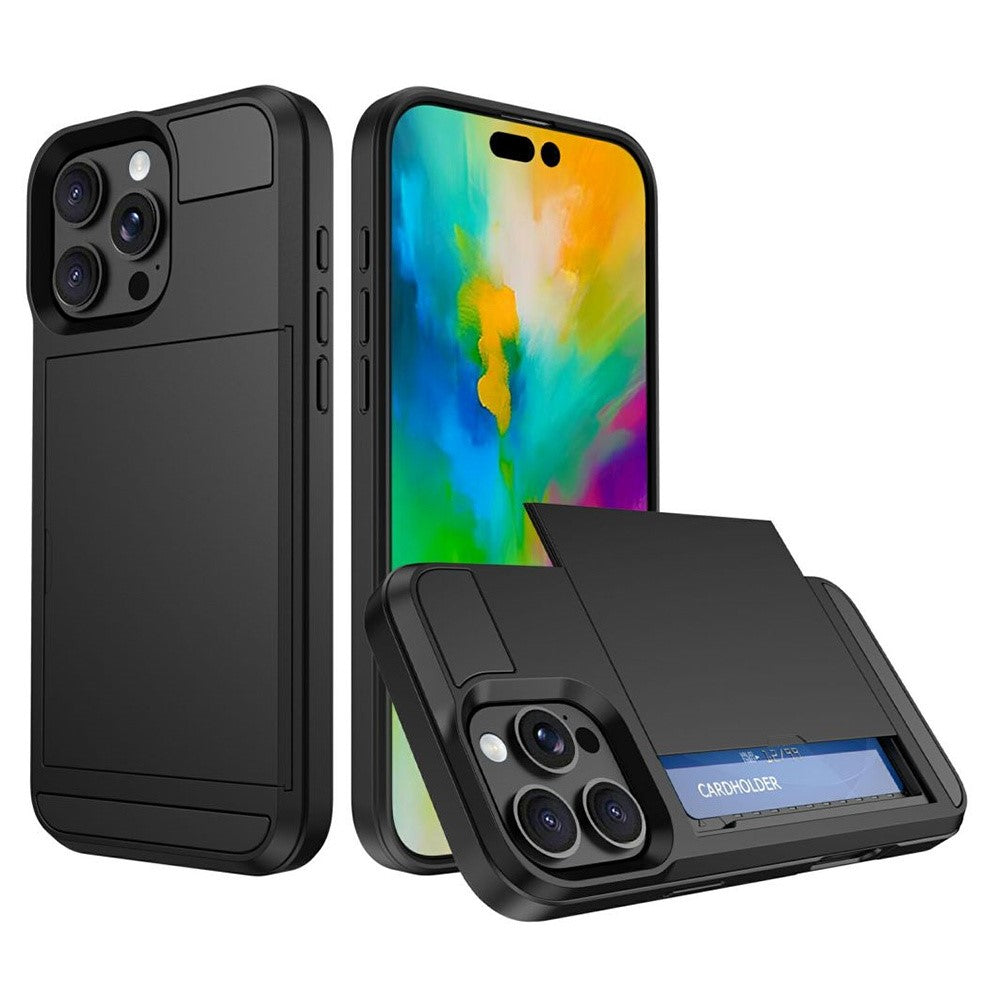 iPhone 16 Pro Schiebekartensteckplatz-Hülle – Mit Kratzfestem Design