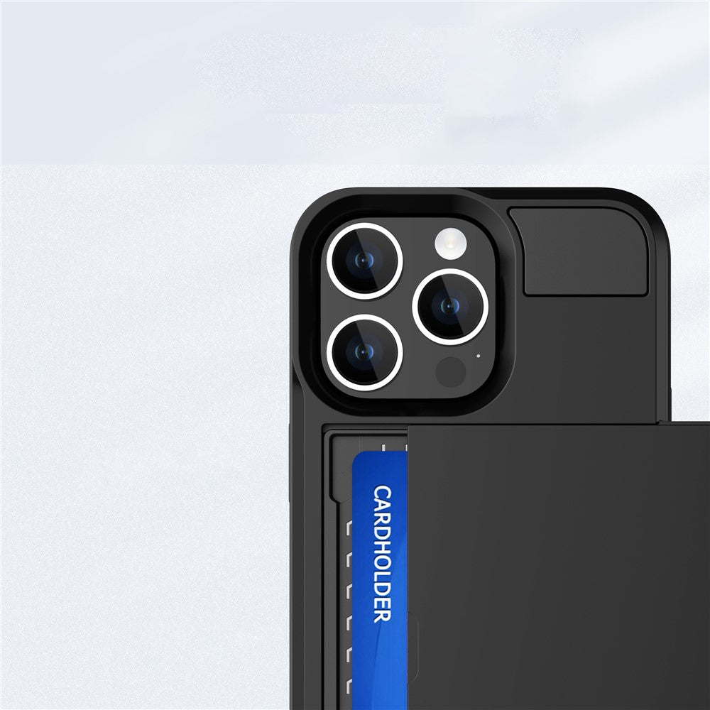 iPhone 16 Pro Schiebekartensteckplatz-Hülle – Mit Kratzfestem Design
