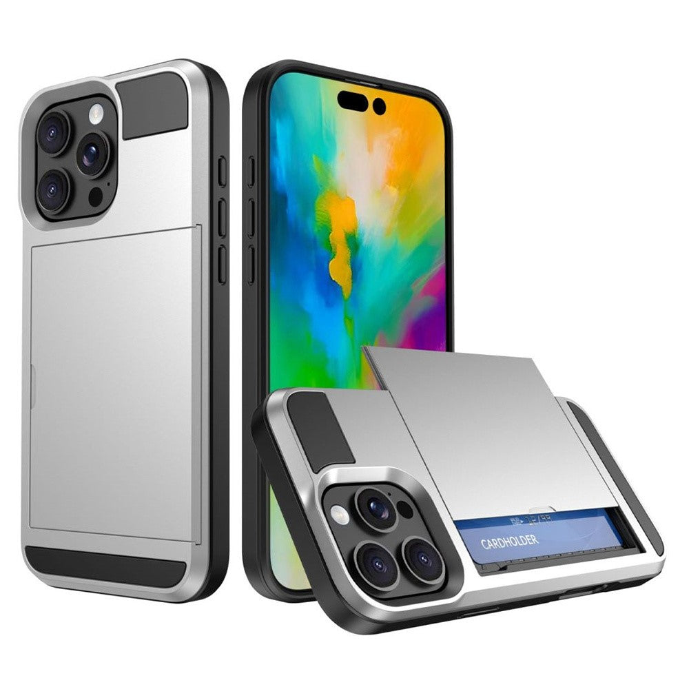 iPhone 16 Pro Schiebekartensteckplatz-Hülle – Mit Kratzfestem Design