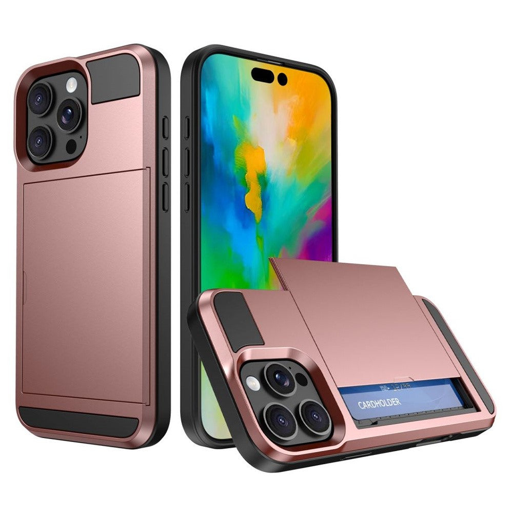 iPhone 16 Pro Schiebekartensteckplatz-Hülle – Mit Kratzfestem Design