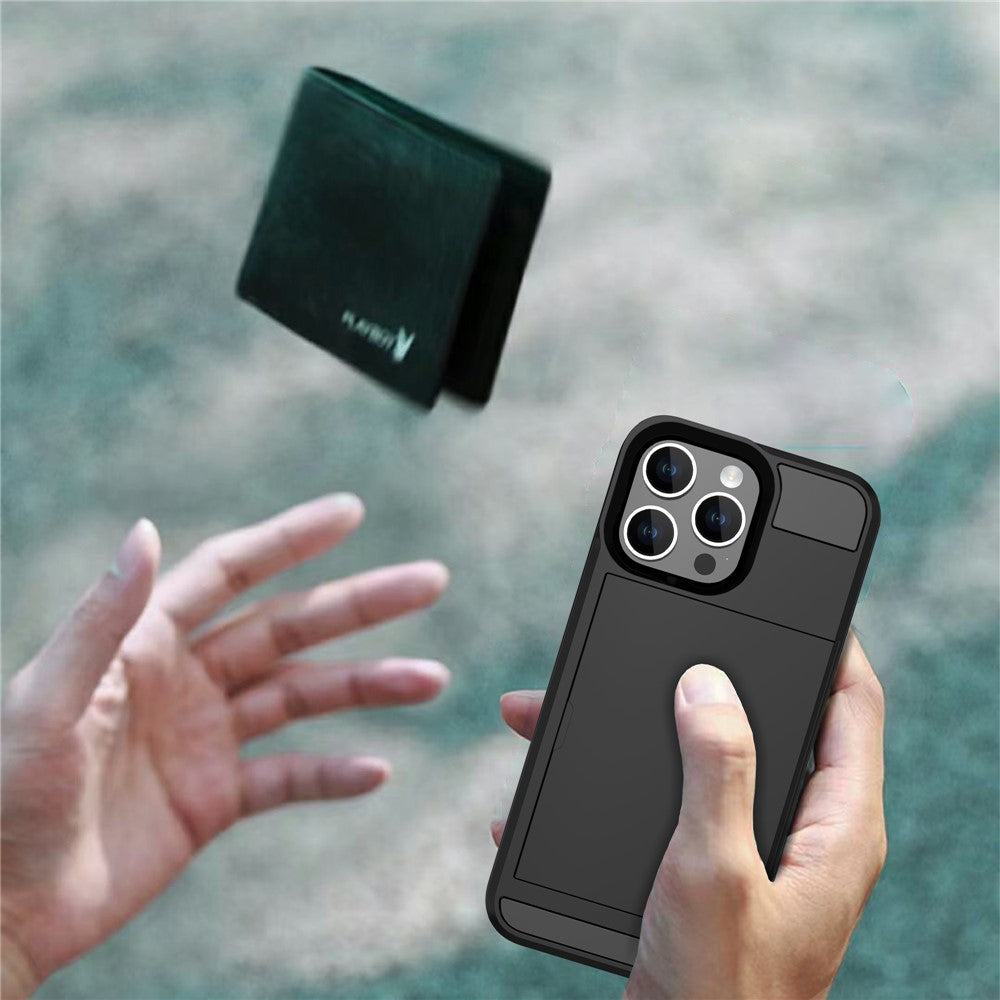 iPhone 16 Pro Max Schiebekartensteckplatz-Hülle – Mit Kratzfestem Design