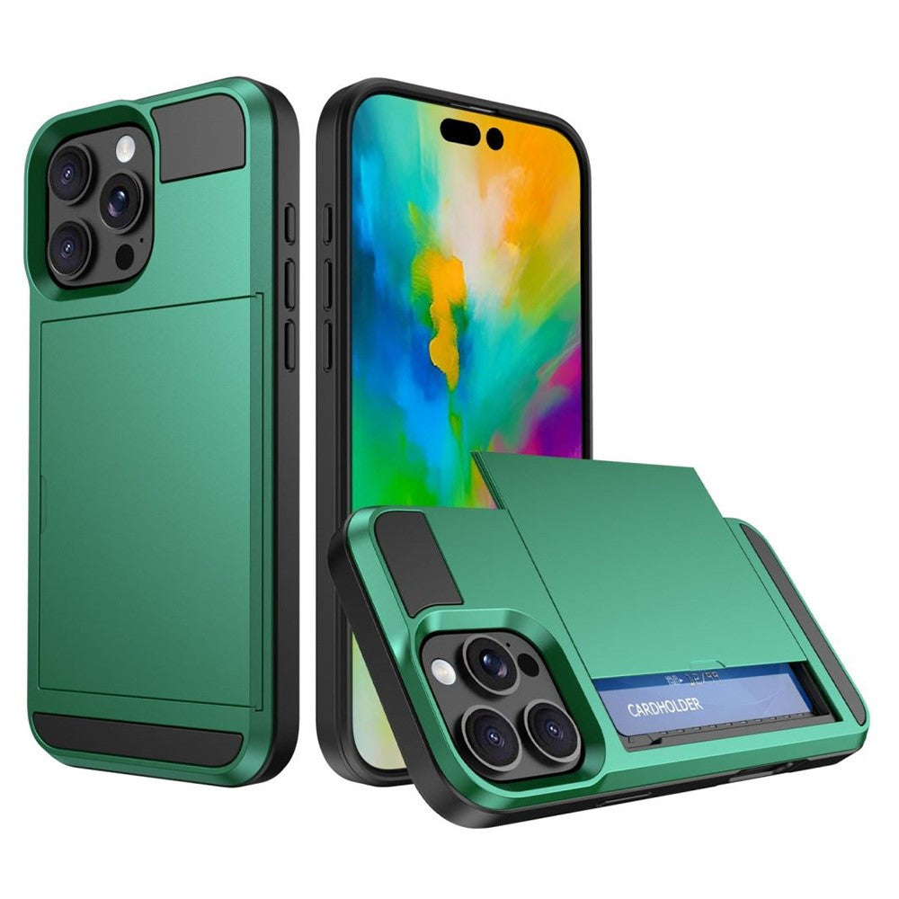 iPhone 16 Pro Max Schiebekartensteckplatz-Hülle – Mit Kratzfestem Design