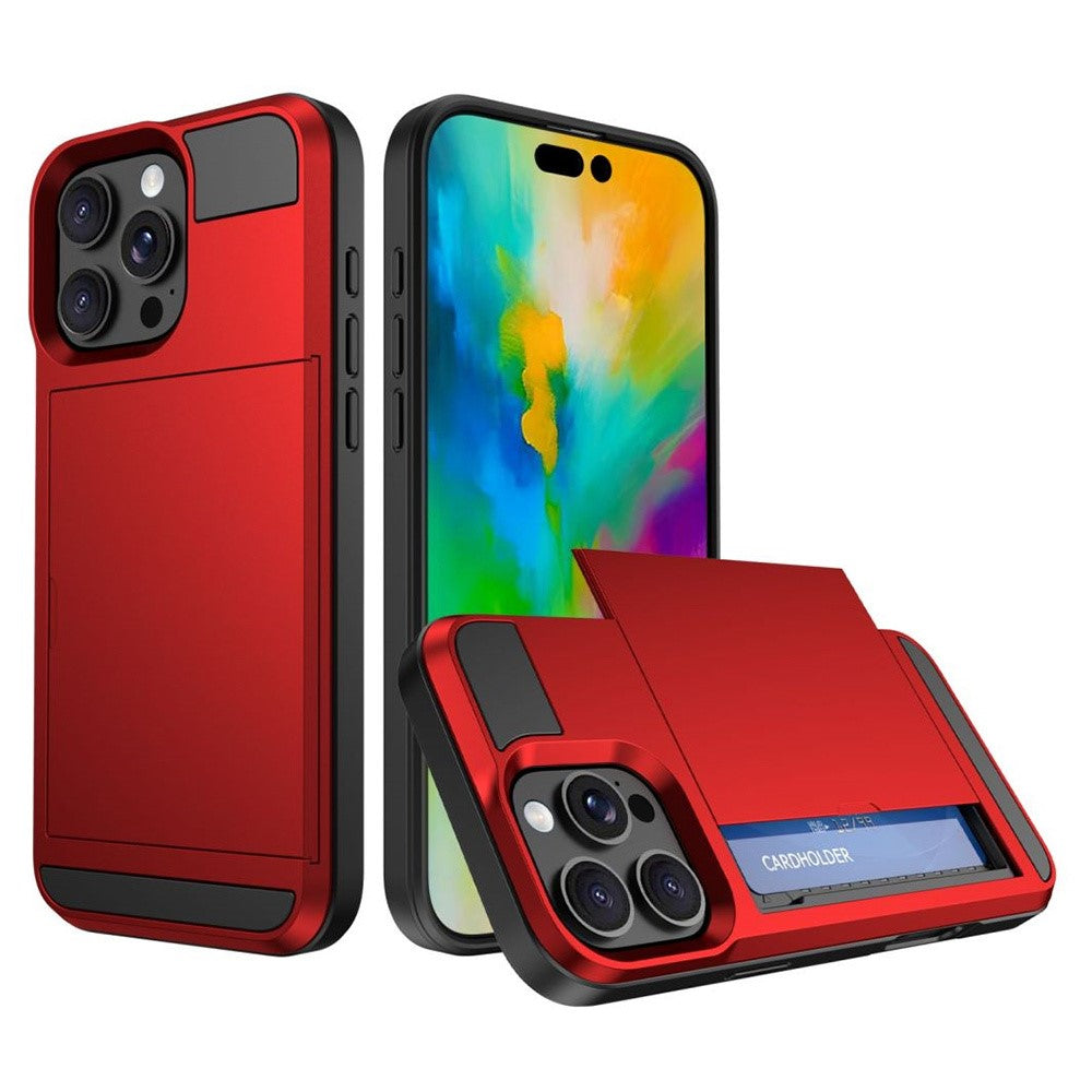 iPhone 16 Pro Max Schiebekartensteckplatz-Hülle – Mit Kratzfestem Design
