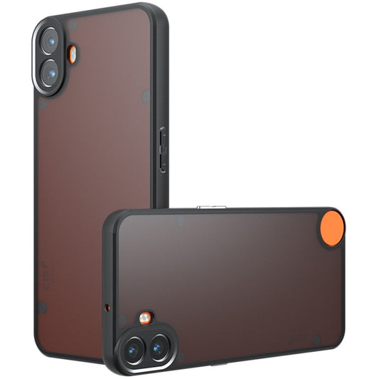 Nothing CMF Phone 1 Handyhülle – Aus TPU + PC, matte Handy-Rückseite, Transparent Schwarz