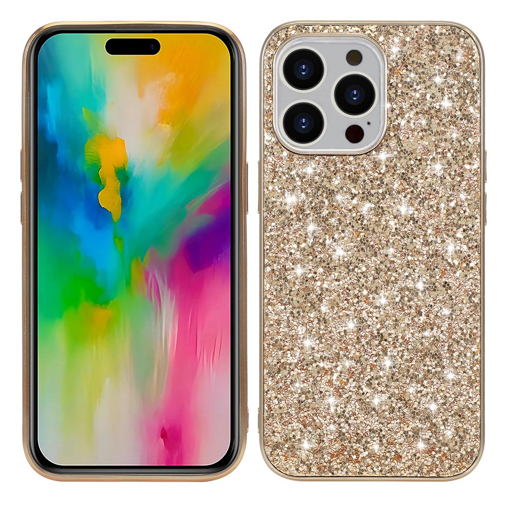 iPhone 16 Pro Schutzhülle – Funkelnde Glitzer-Rückseite