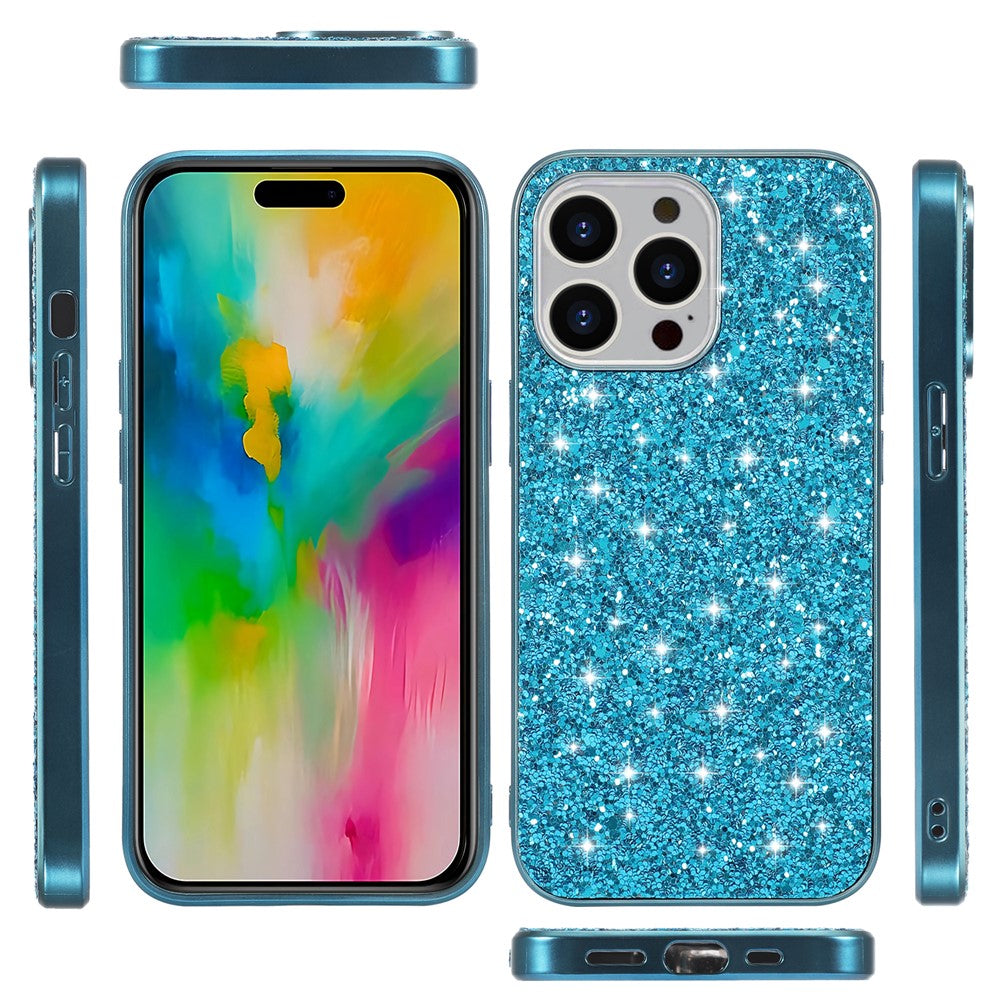 iPhone 16 Pro Schutzhülle – Funkelnde Glitzer-Rückseite