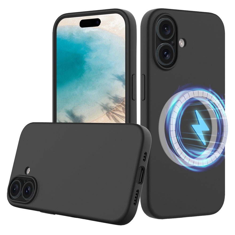 iPhone 16 Magnetische Silikonhülle – Stoßfest