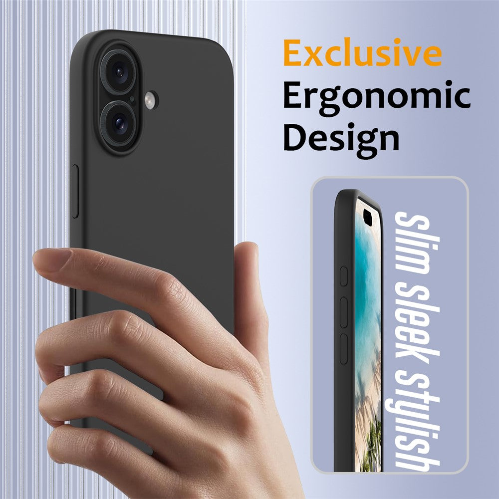 iPhone 16 Magnetische Silikonhülle – Stoßfest