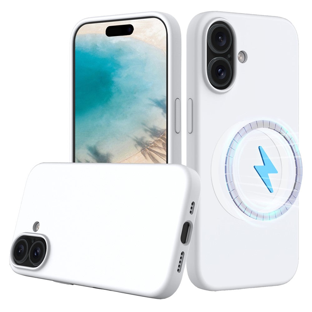 iPhone 16 Magnetische Silikonhülle – Stoßfest