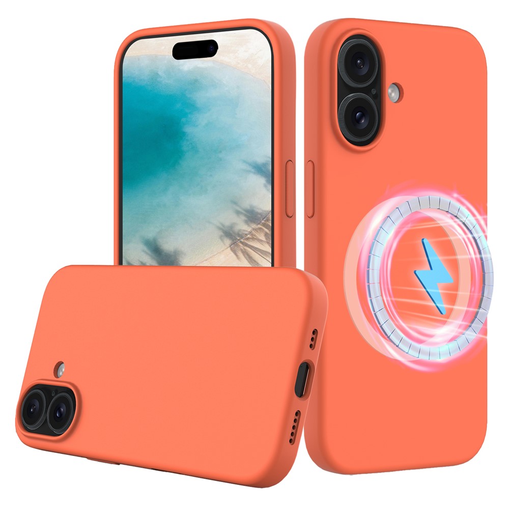 iPhone 16 Magnetische Silikonhülle – Stoßfest