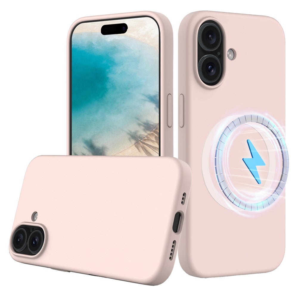 iPhone 16 Magnetische Silikonhülle – Stoßfest
