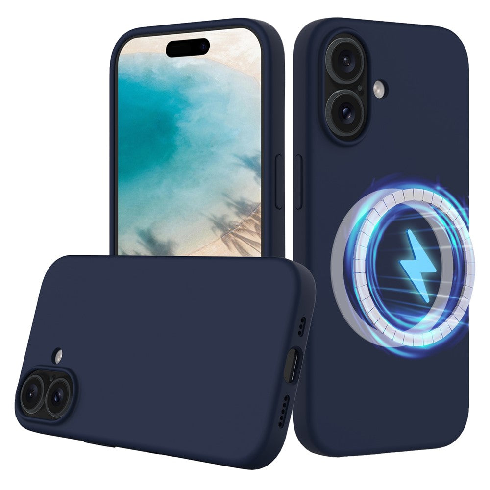 iPhone 16 Magnetische Silikonhülle – Stoßfest