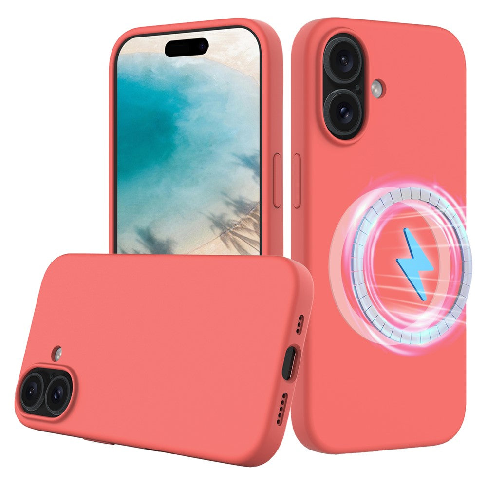 iPhone 16 Plus Magnetische Silikonhülle – Stoßfest