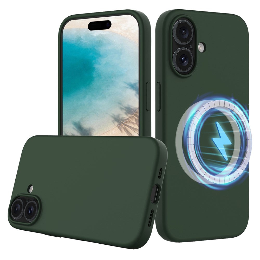 iPhone 16 Plus Magnetische Silikonhülle – Stoßfest