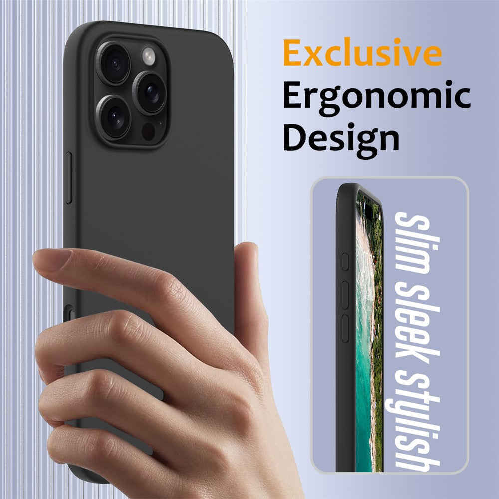 iPhone 16 Pro Magnetische Silikonhülle – Stoßfest