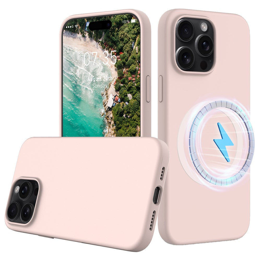 iPhone 16 Pro Max Magnetische Silikonhülle – Stoßfest