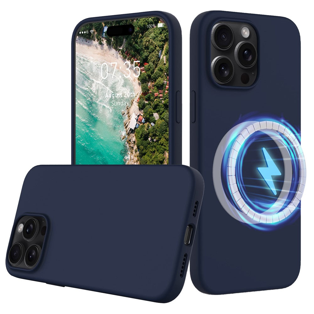 iPhone 16 Pro Max Magnetische Silikonhülle – Stoßfest