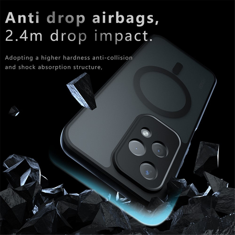 Honor 200 Lite Magnetische Handyhülle – TPU+PC-Hülle, matt, kratzfest