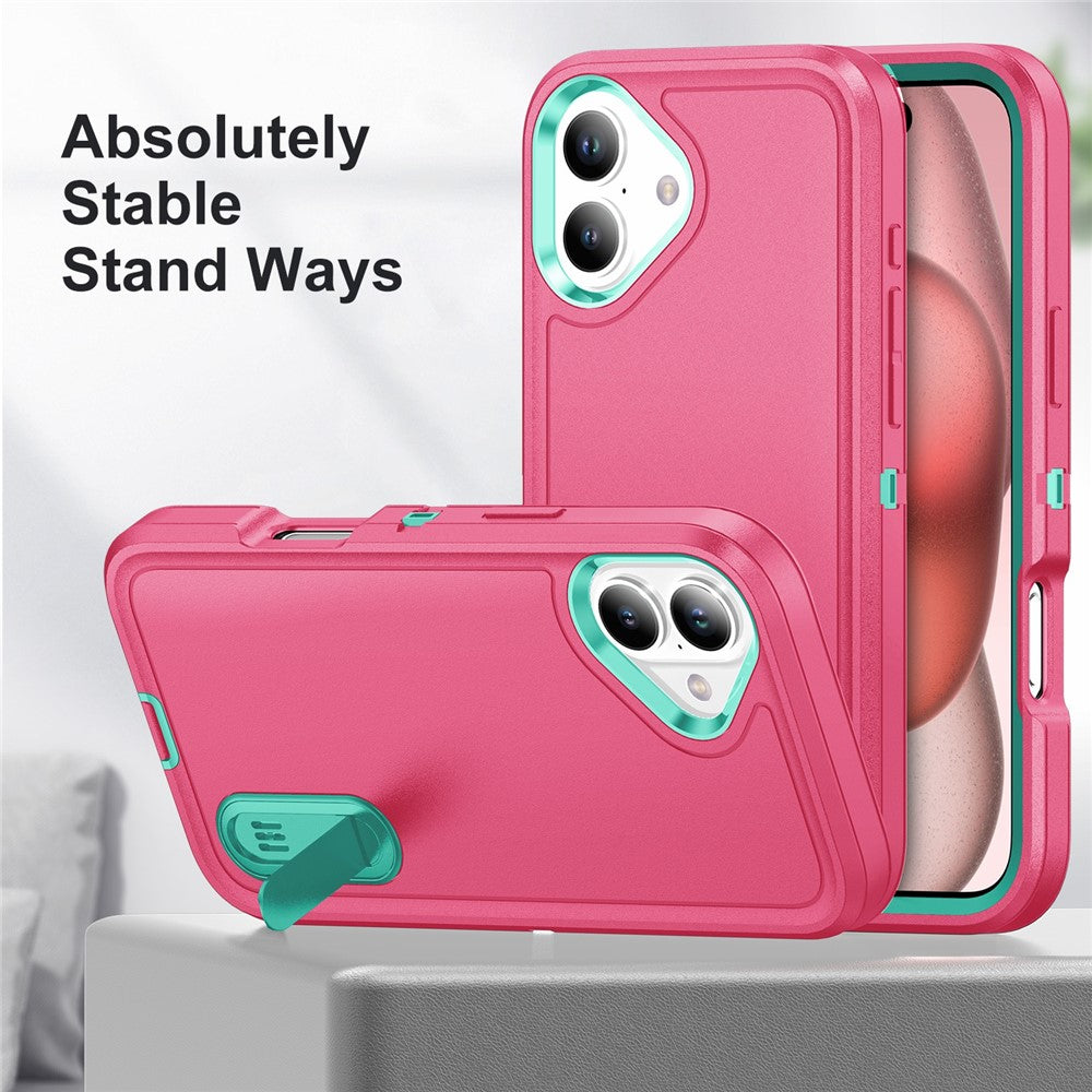 iPhone 16 Plus Silikon-Hülle – Stoßfest & EVA 3-in-1-Design