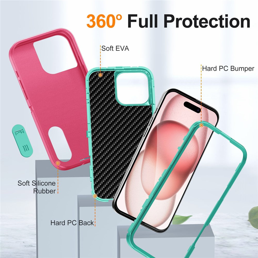 iPhone 16 Pro Max Silikon-Hülle – Stoßfest & EVA 3-in-1-Design